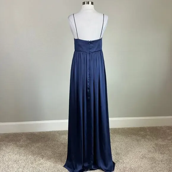 Sachin & Babi Women's Formal Dress Size 10 Blue Chiffon Long A-Line Evening Gown - Picture 6 of 12